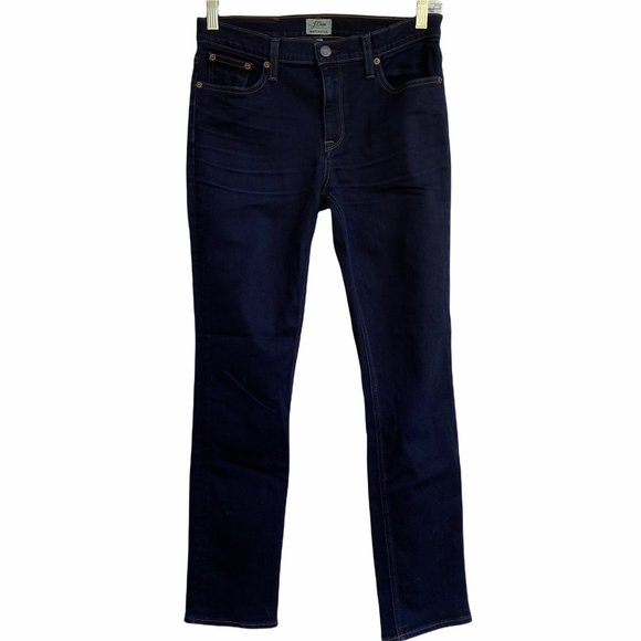 J. Crew Denim - J Crew Womens Matchstick Jeans Size 27 Dark Wash E0079 Cotton Blend Stretch